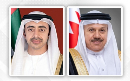 وزيرا خارجية البحرين والإمارات يبحثان العلاقات الثنائية والتعاون الإقليمي